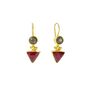 Ruby and labradorite earrings by Ottoman Hands&nbsp;